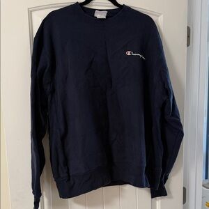 Champion Men's Dark Blue Crewneck Sweater
